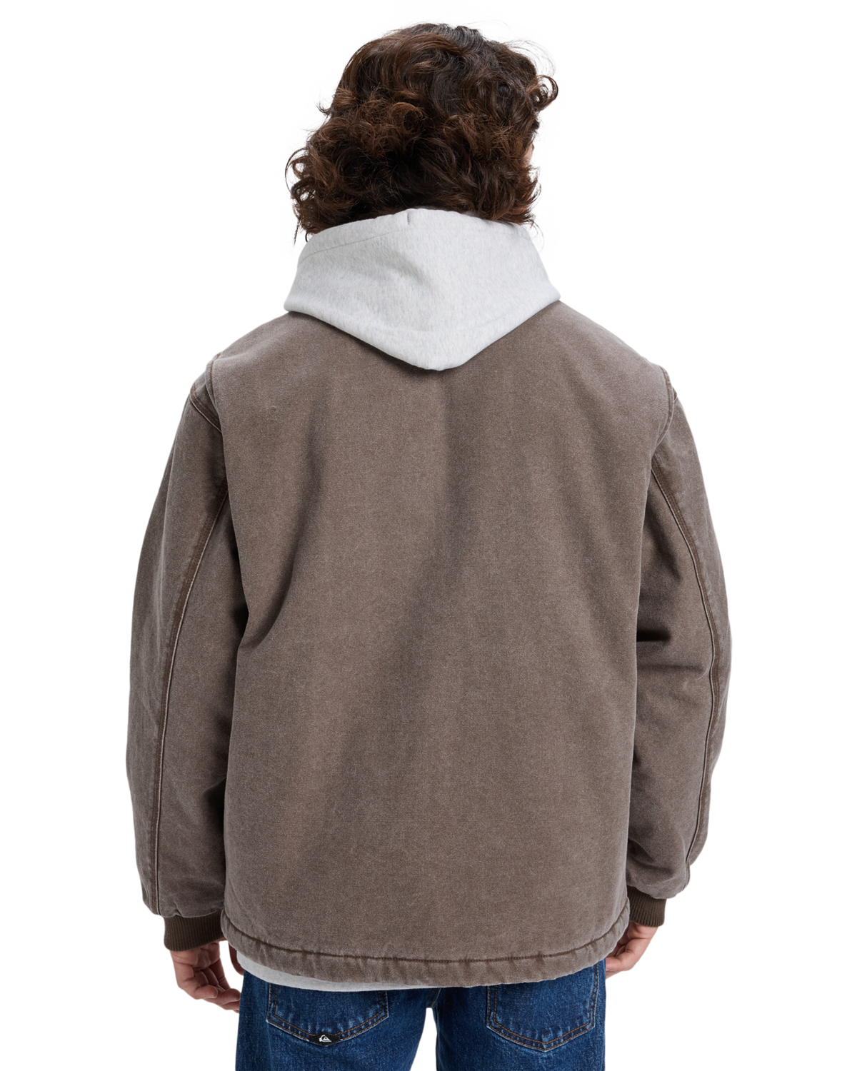 The Quiksilver Mens Shaper Pad Jacket in Chocolate Brown