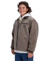 The Quiksilver Mens Shaper Pad Jacket in Chocolate Brown