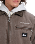 The Quiksilver Mens Shaper Pad Jacket in Chocolate Brown