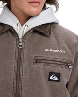 The Quiksilver Mens Shaper Pad Jacket in Chocolate Brown