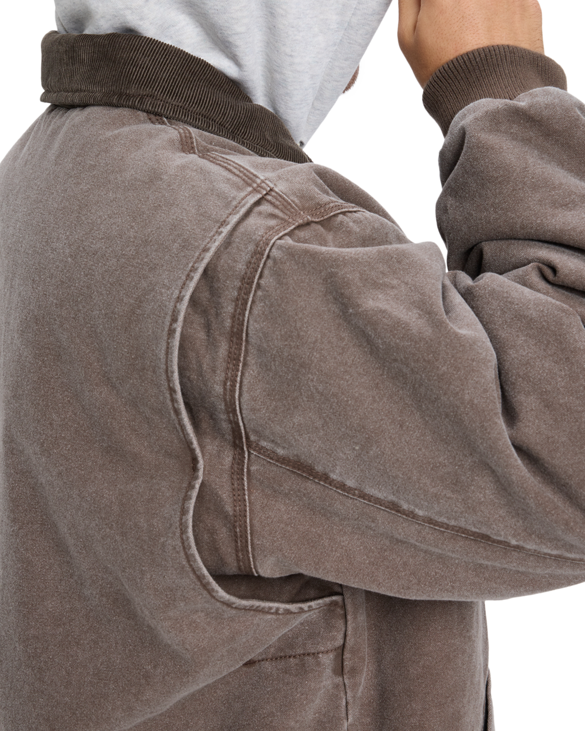 The Quiksilver Mens Shaper Pad Jacket in Chocolate Brown