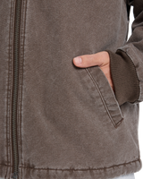 The Quiksilver Mens Shaper Pad Jacket in Chocolate Brown