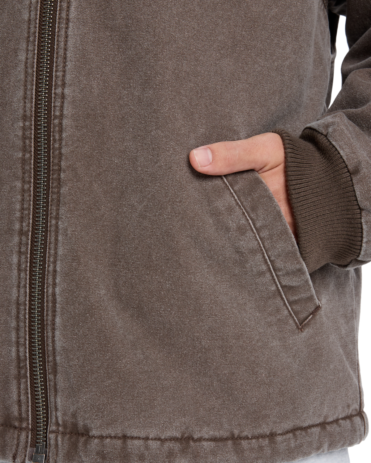 The Quiksilver Mens Shaper Pad Jacket in Chocolate Brown