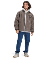 The Quiksilver Mens Shaper Pad Jacket in Chocolate Brown