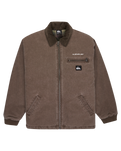 The Quiksilver Mens Shaper Pad Jacket in Chocolate Brown