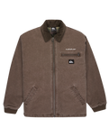 The Quiksilver Mens Shaper Pad Jacket in Chocolate Brown