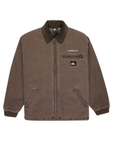 The Quiksilver Mens Shaper Pad Jacket in Chocolate Brown