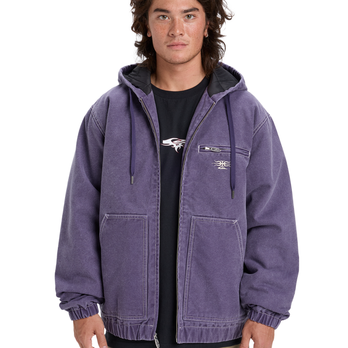 The Quiksilver Mercury Straight Out Jacket in Purple | Anns