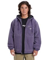 The Quiksilver Mens Mercury Straight Out Jacket in Purple Velvet