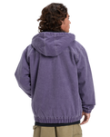 The Quiksilver Mens Mercury Straight Out Jacket in Purple Velvet