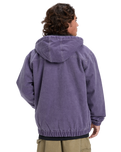 The Quiksilver Mens Mercury Straight Out Jacket in Purple Velvet