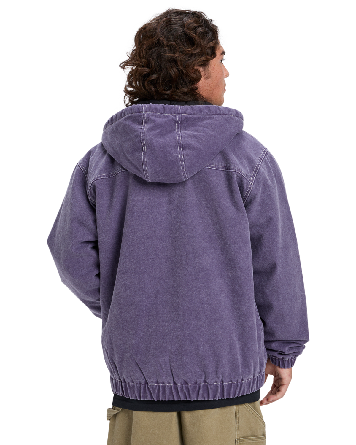 The Quiksilver Mens Mercury Straight Out Jacket in Purple Velvet