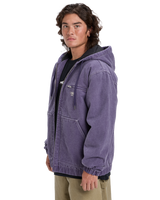The Quiksilver Mens Mercury Straight Out Jacket in Purple Velvet
