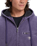 The Quiksilver Mens Mercury Straight Out Jacket in Purple Velvet