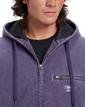 The Quiksilver Mens Mercury Straight Out Jacket in Purple Velvet