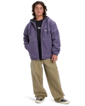 The Quiksilver Mens Mercury Straight Out Jacket in Purple Velvet