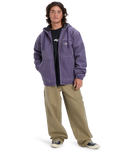The Quiksilver Mens Mercury Straight Out Jacket in Purple Velvet