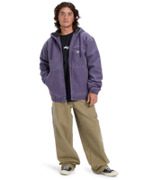 The Quiksilver Mens Mercury Straight Out Jacket in Purple Velvet