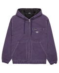 The Quiksilver Mens Mercury Straight Out Jacket in Purple Velvet
