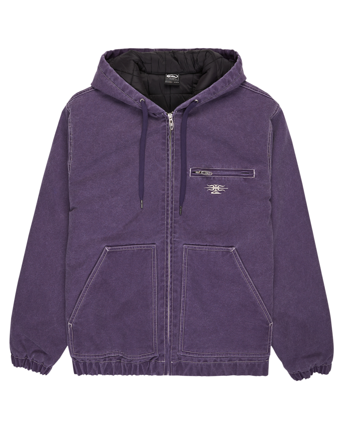 The Quiksilver Mens Mercury Straight Out Jacket in Purple Velvet