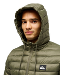The Quiksilver Mens Scaly Hooded Jacket in Grape Leaf
