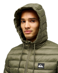 The Quiksilver Mens Scaly Hooded Jacket in Grape Leaf