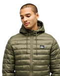The Quiksilver Mens Scaly Hooded Jacket in Grape Leaf
