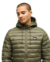 The Quiksilver Mens Scaly Hooded Jacket in Grape Leaf