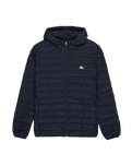 The Quiksilver Mens Scaly Hooded Jacket in Dark Navy