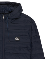 The Quiksilver Mens Scaly Hooded Jacket in Dark Navy