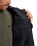 Scaly Hooded Insulated Jacket in Black
