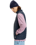 Scaly Gilet in Dark Navy