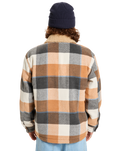 The Quiksilver Mens DNA Sherpa Harrington Jacket in Almond Sherpa Harrington