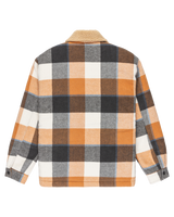 The Quiksilver Mens DNA Sherpa Harrington Jacket in Almond Sherpa Harrington