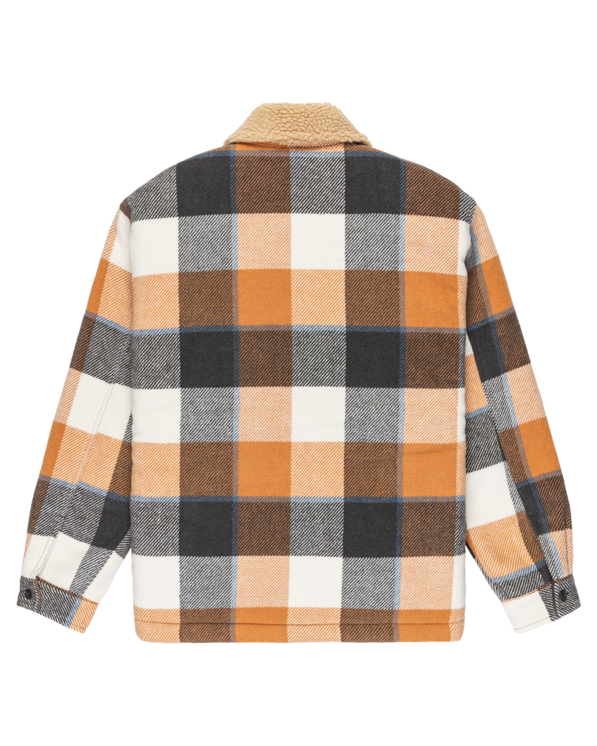 The Quiksilver Mens DNA Sherpa Harrington Jacket in Almond Sherpa Harrington