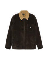 The Quiksilver Mens Sherpa Harrington Jacket in Tarmac