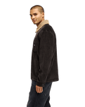 The Quiksilver Mens Sherpa Harrington Jacket in Tarmac