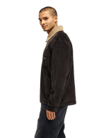 The Quiksilver Mens Sherpa Harrington Jacket in Tarmac