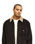The Quiksilver Mens Sherpa Harrington Jacket in Tarmac