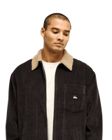 The Quiksilver Mens Sherpa Harrington Jacket in Tarmac