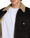 The Quiksilver Mens Sherpa Harrington Jacket in Tarmac