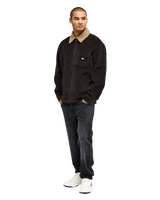 The Quiksilver Mens Sherpa Harrington Jacket in Tarmac