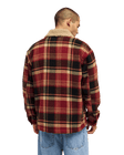 The Quiksilver Mens Sherpa Harrington Jacket in Surf Sherpa Oxblood
