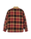 The Quiksilver Mens Sherpa Harrington Jacket in Surf Sherpa Oxblood