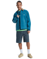 Shaper Pad Jacket in Dark Denim