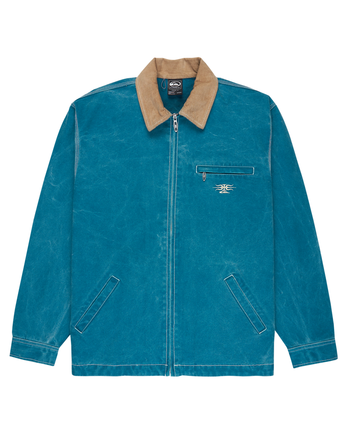 Shaper Pad Jacket in Dark Denim