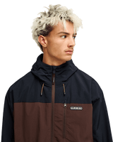 The Quiksilver Mens Ocean Swell 10k Jacket in Java