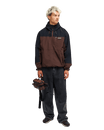 The Quiksilver Mens Ocean Swell 10k Jacket in Java
