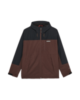 The Quiksilver Mens Ocean Swell 10k Jacket in Java