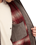 The Quiksilver Mens Shaper Pad Jacket in Java